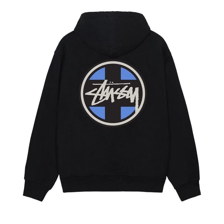 Stussy Cross Dot Hoodie Black