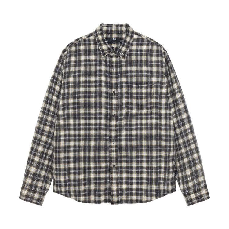 Stussy Matthew Shirt Printed Plaid Black