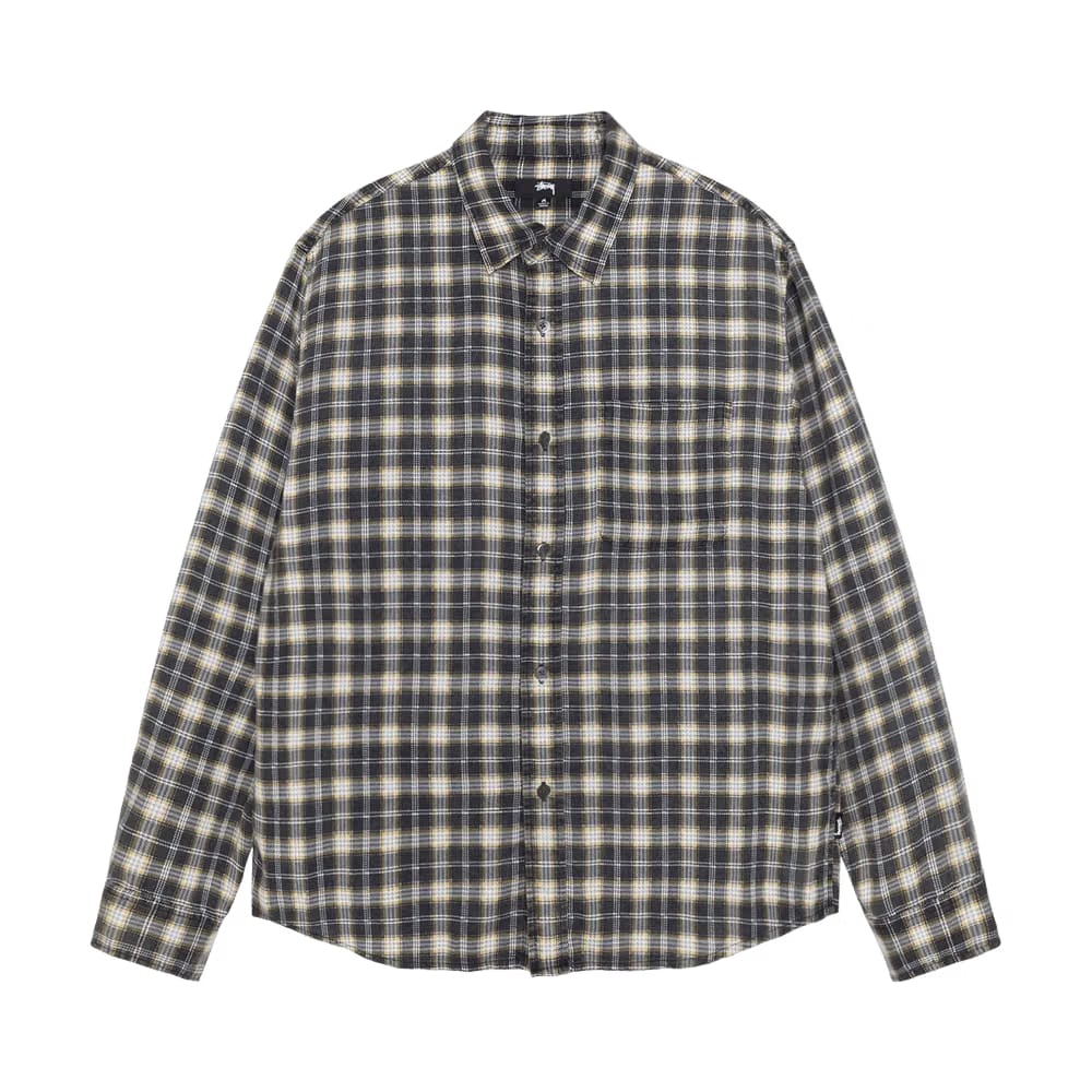 Stussy Matthew Shirt Printed Plaid Black