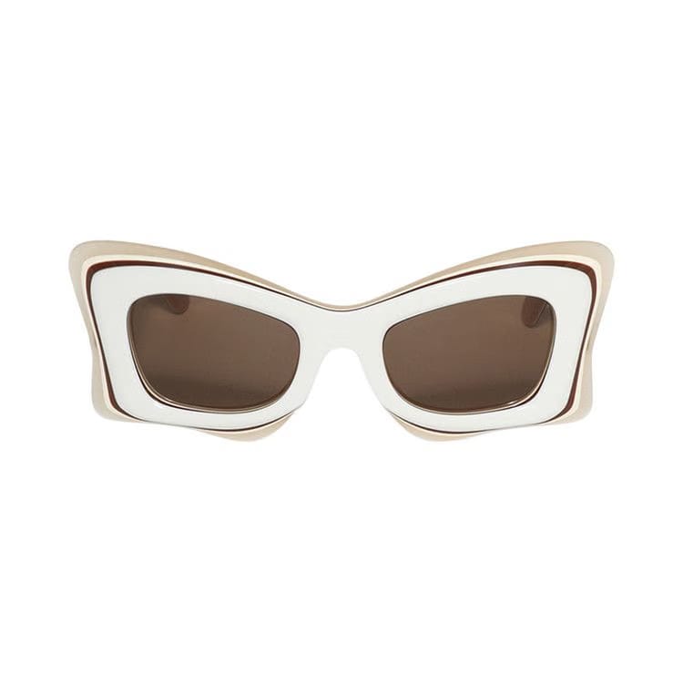 Loewe Multilayer Butterfly Sunglasses Ivory/Brown
