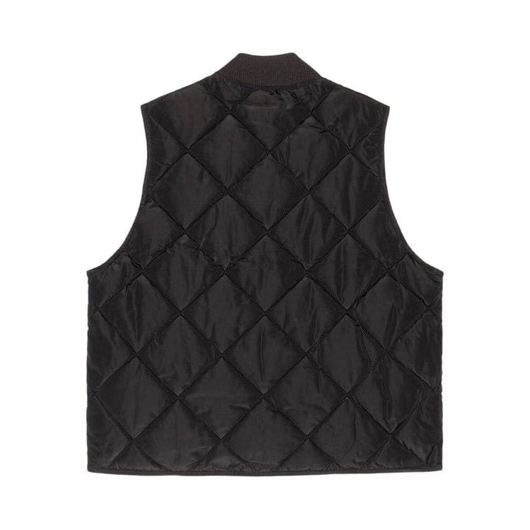 Stussy Thermal Lined Quilted Vest Black