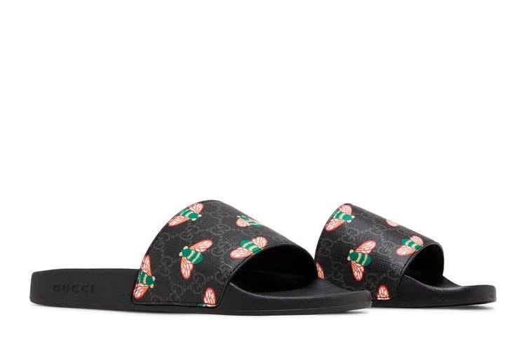 Gucci GG Supreme Slide Bee Print