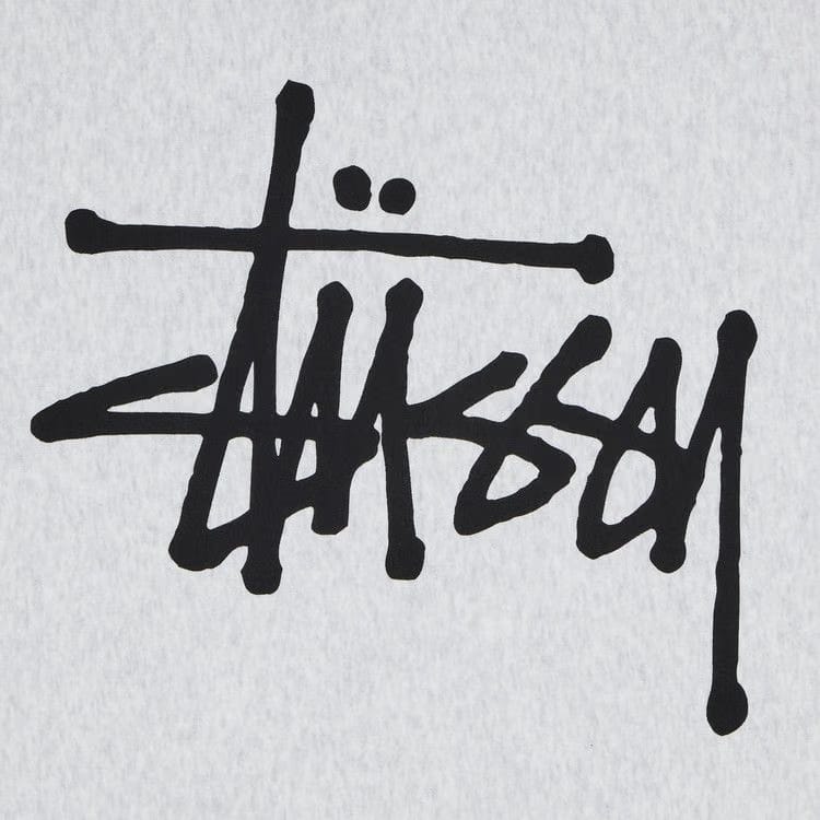 Stussy Basic Hoodie Ash Heather