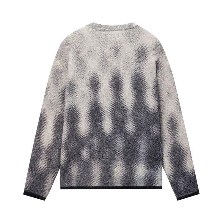 Stussy Gradient Dot Brushed Sweater Grey