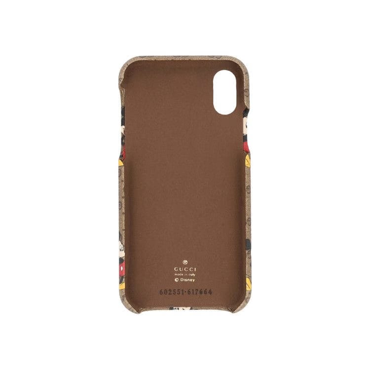 Gucci GG Supreme Mickey iPhone X/XS Case Brown