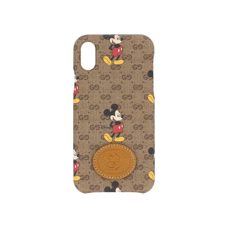 Gucci GG Supreme Mickey iPhone X/XS Case Brown