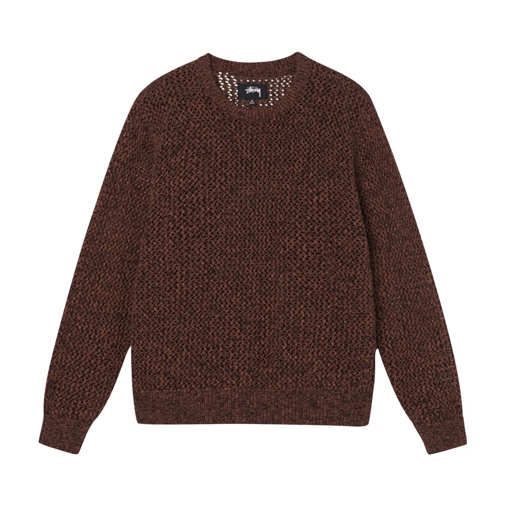 Stussy 2 Tone Loose Gauge Sweater Black