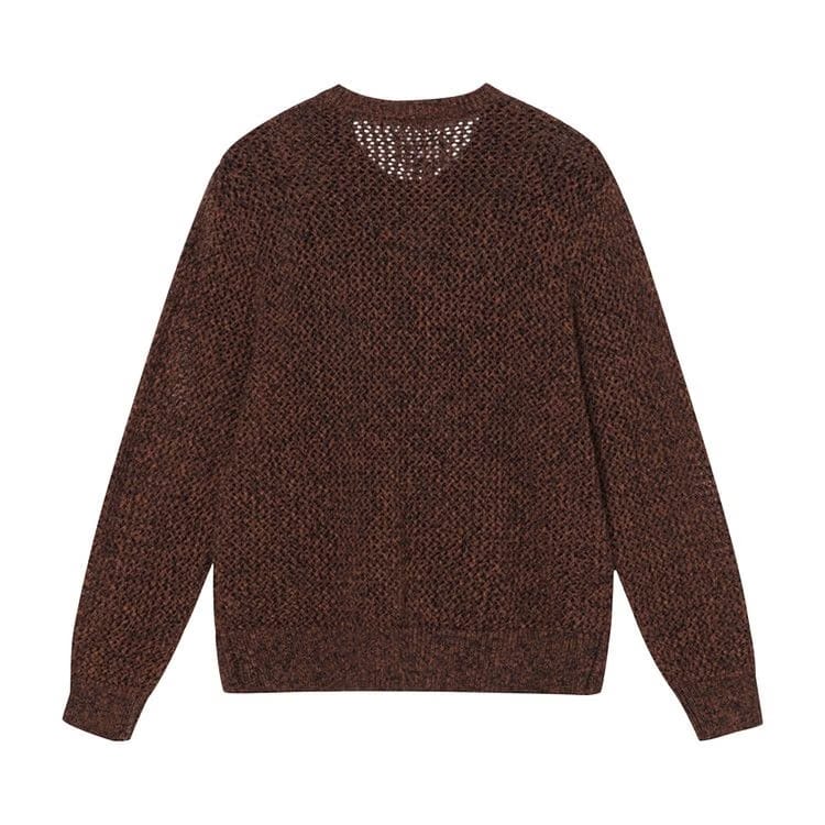 Stussy 2 Tone Loose Gauge Sweater Black