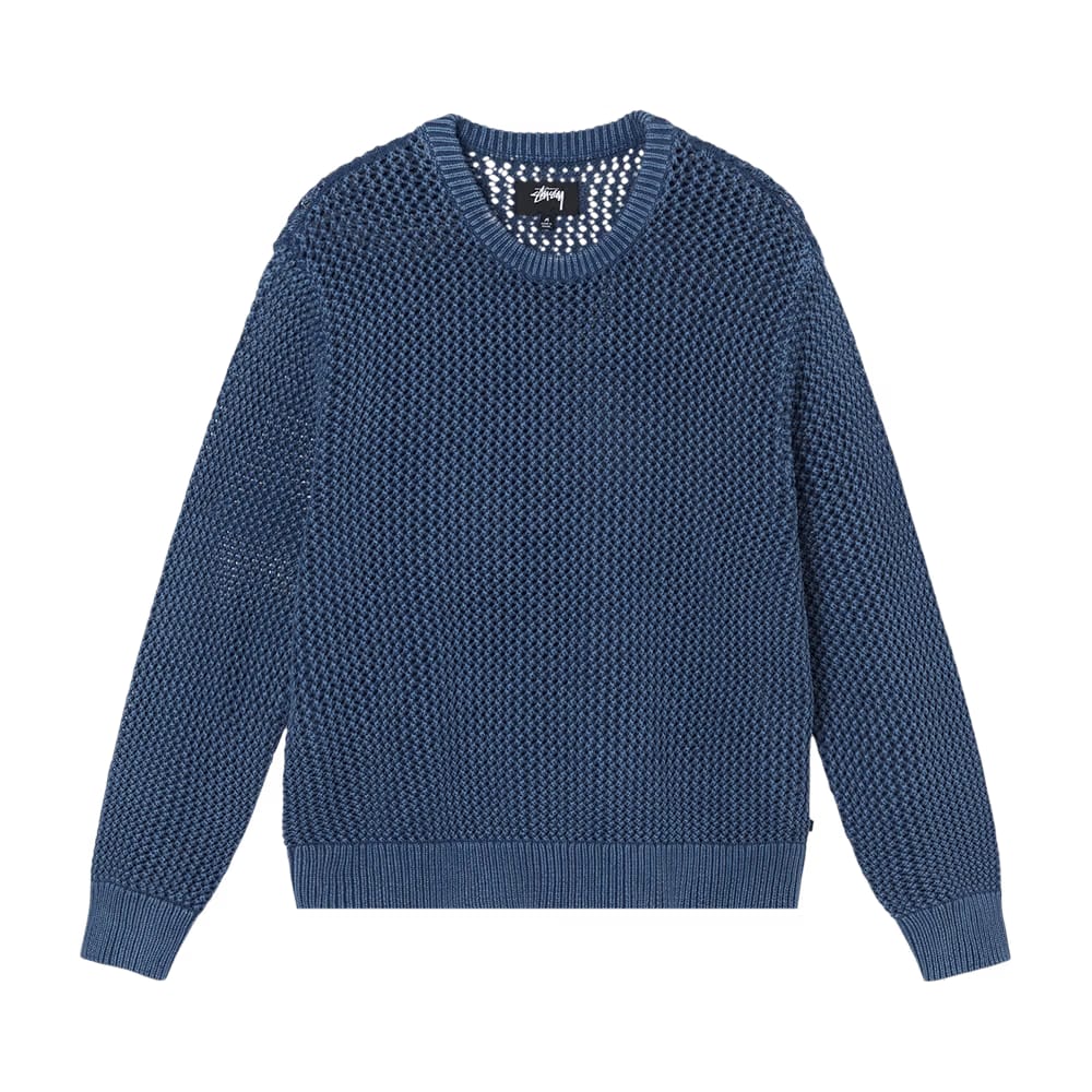 Stussy Pigment Dyed Loose Gauge Sweater Navy