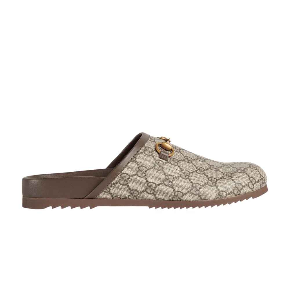 Gucci GG Horsebit Slipper Beige