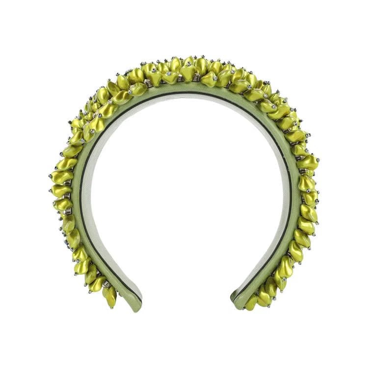Gucci Beaded Headband Green