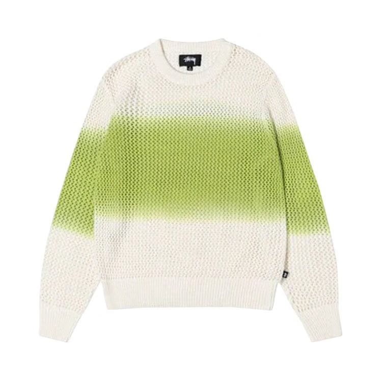 Stussy Pigment Dyed Loose Gauge Sweater Bright Green