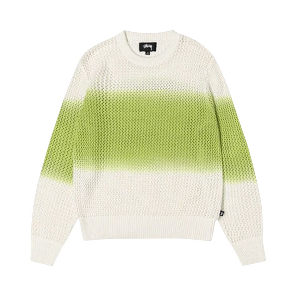 Stussy Pigment Dyed Loose Gauge Sweater Bright Green