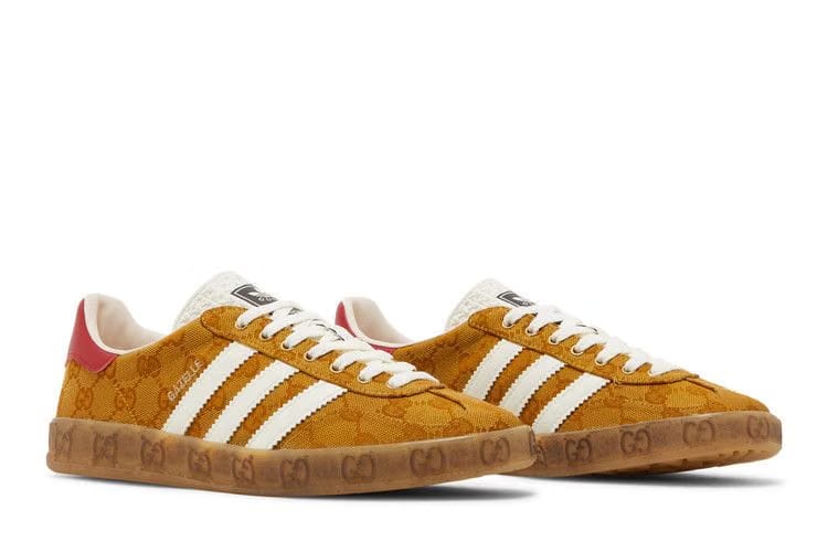 Adidas Gazelle Gucci Original Gg Beige Brown Womens