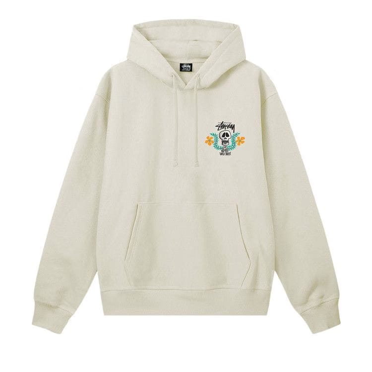 Stussy Skull Crest Hoodie Stone