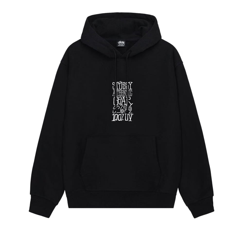 Stussy Authentic Gear Hoodie Black