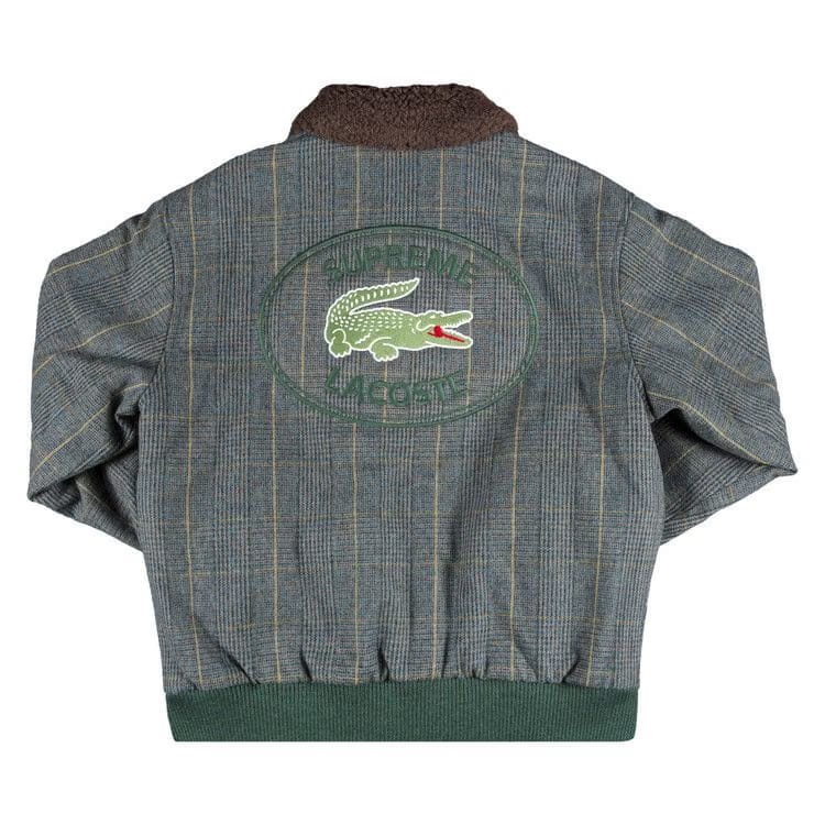 Supreme x Lacoste Wool Bomber Jacket Green