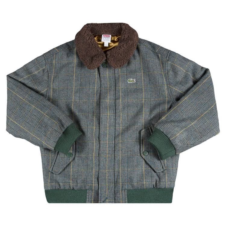 Supreme x Lacoste Wool Bomber Jacket Green