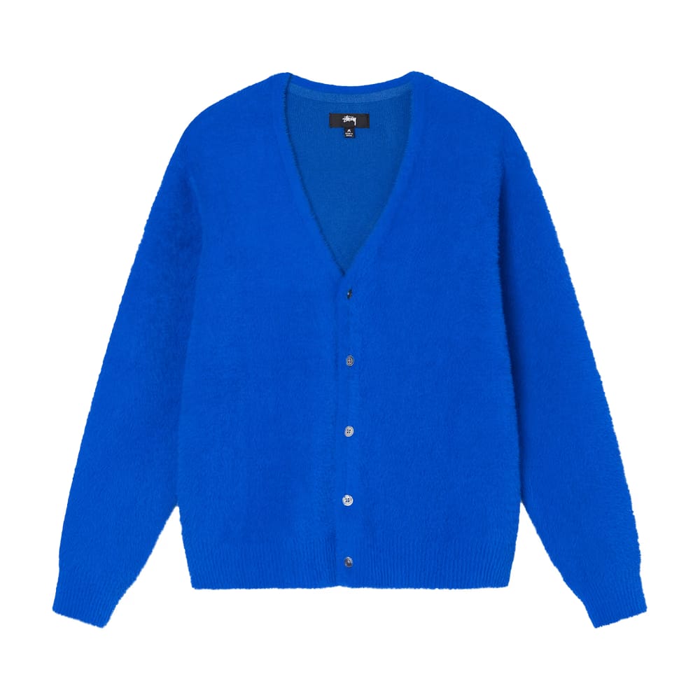 Stussy Shaggy Cardigan Royal Blue