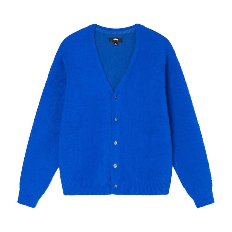Stussy Shaggy Cardigan Royal Blue