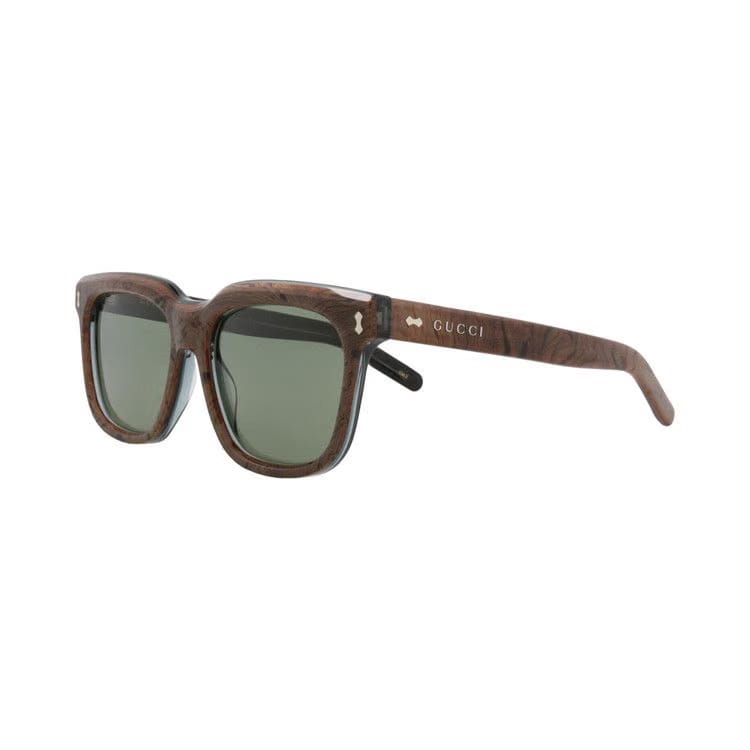 Gucci Square-Frame Recycled Acetate Sunglasses Blue Green