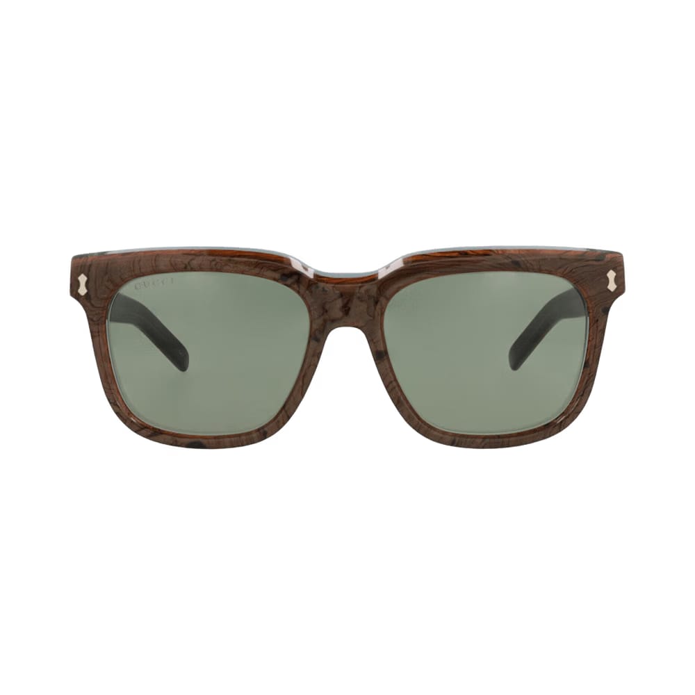 Gucci Square-Frame Recycled Acetate Sunglasses Blue Green
