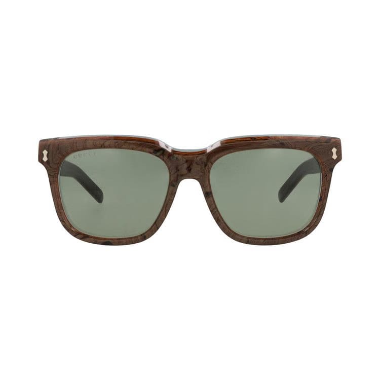 Gucci Square-Frame Recycled Acetate Sunglasses Blue Green