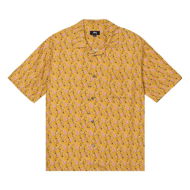Stussy Paisley Tears Shirt Mustard
