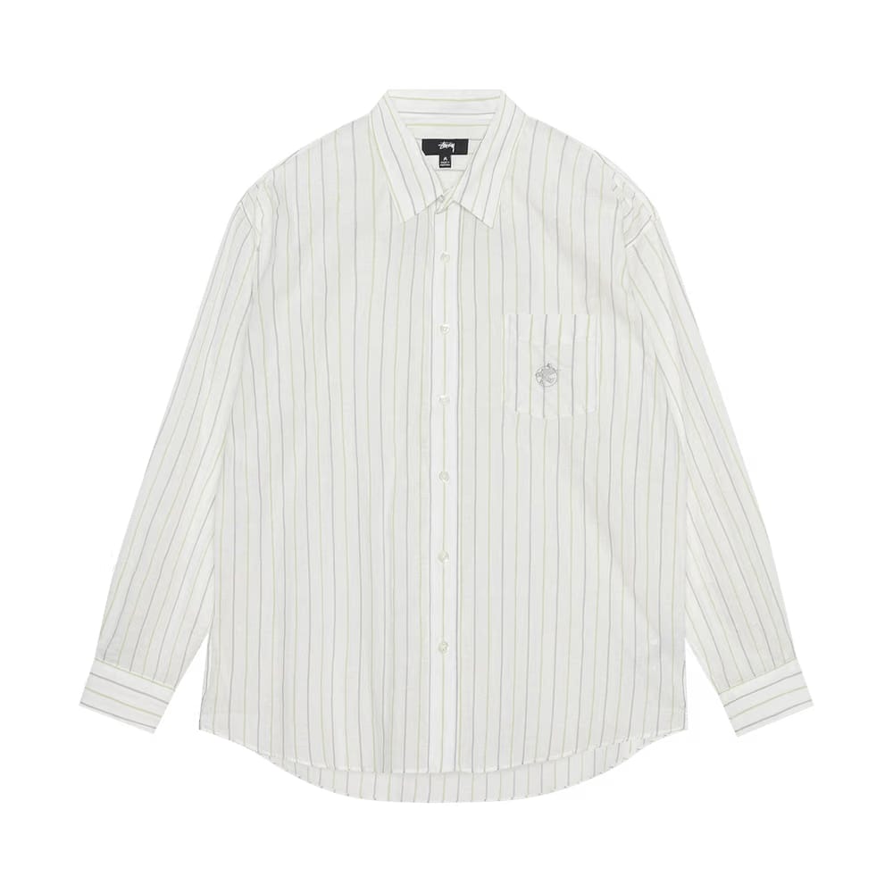 Stussy Classic Striped Shirt White