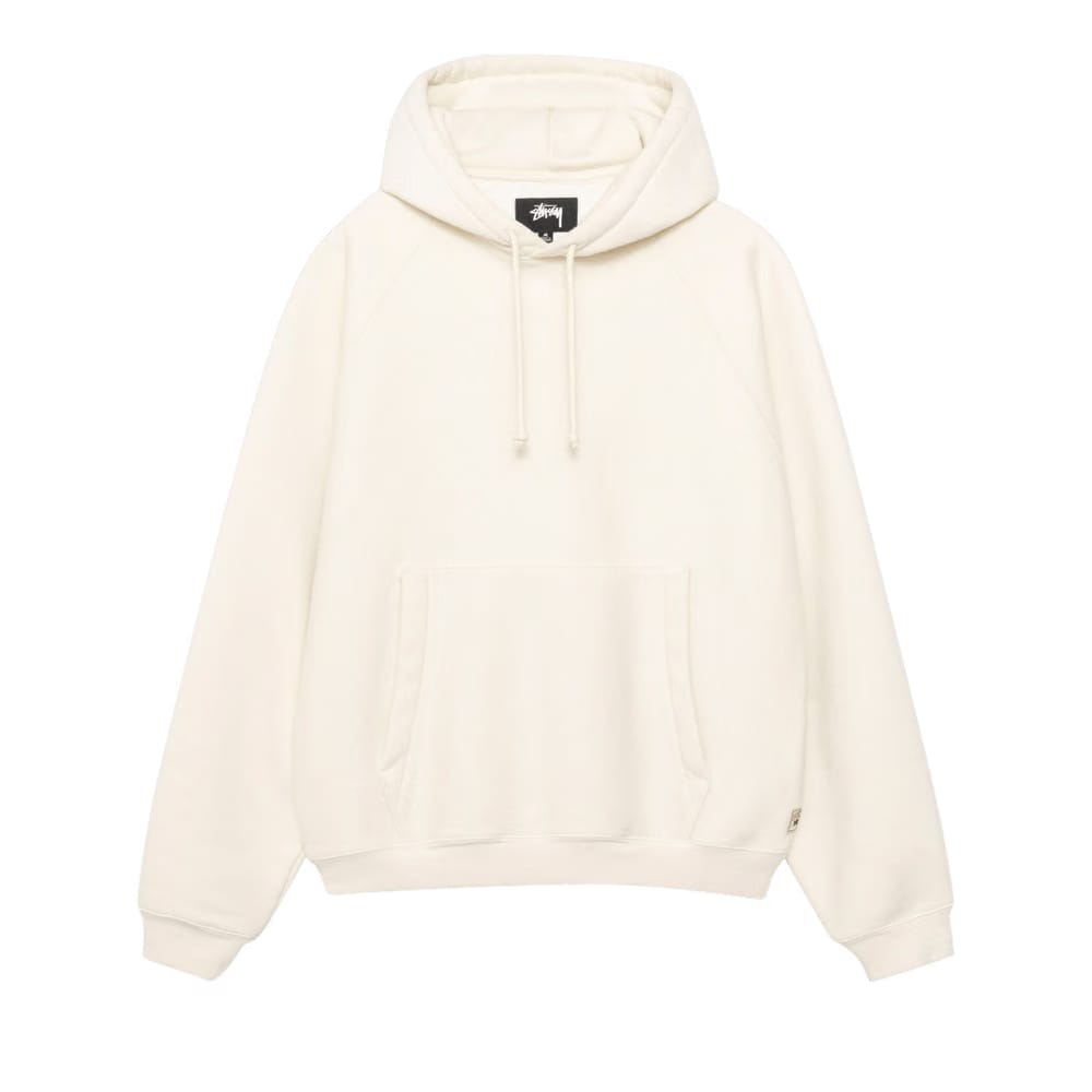 Stussy Fleece Raglan Hoodie Natural