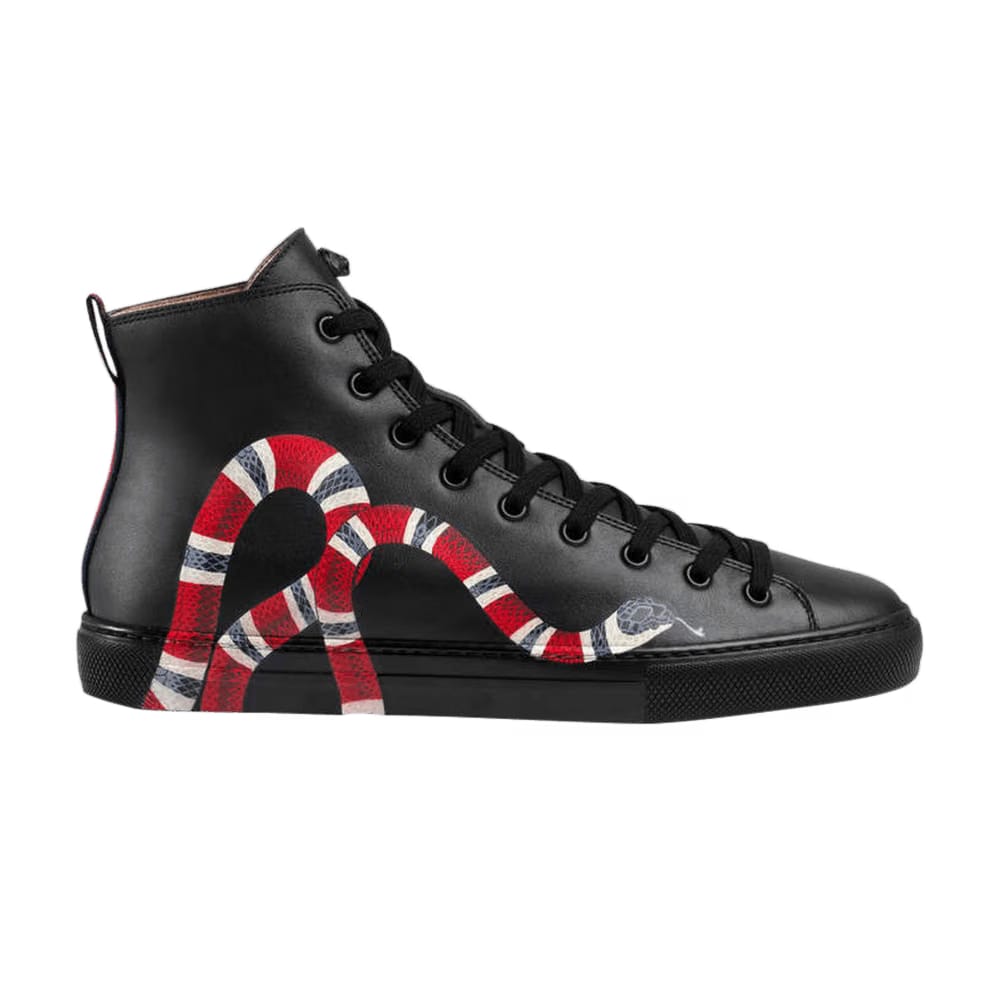 Gucci Leather High Top Snake