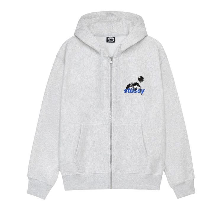 Stussy Apocalypse Zip Hoodie Ash Heather