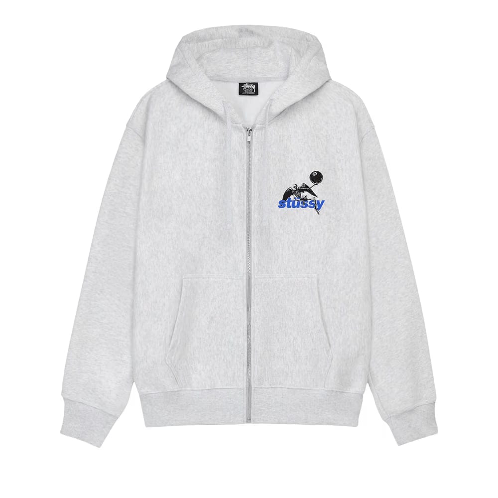 Stussy Apocalypse Zip Hoodie Ash Heather