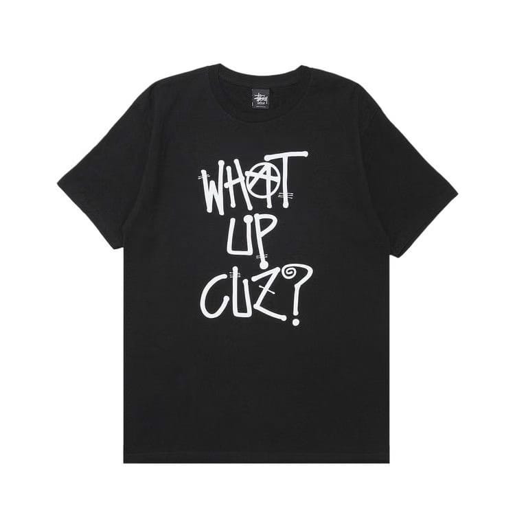 Stussy What Up Cuz? T-Shirt Black