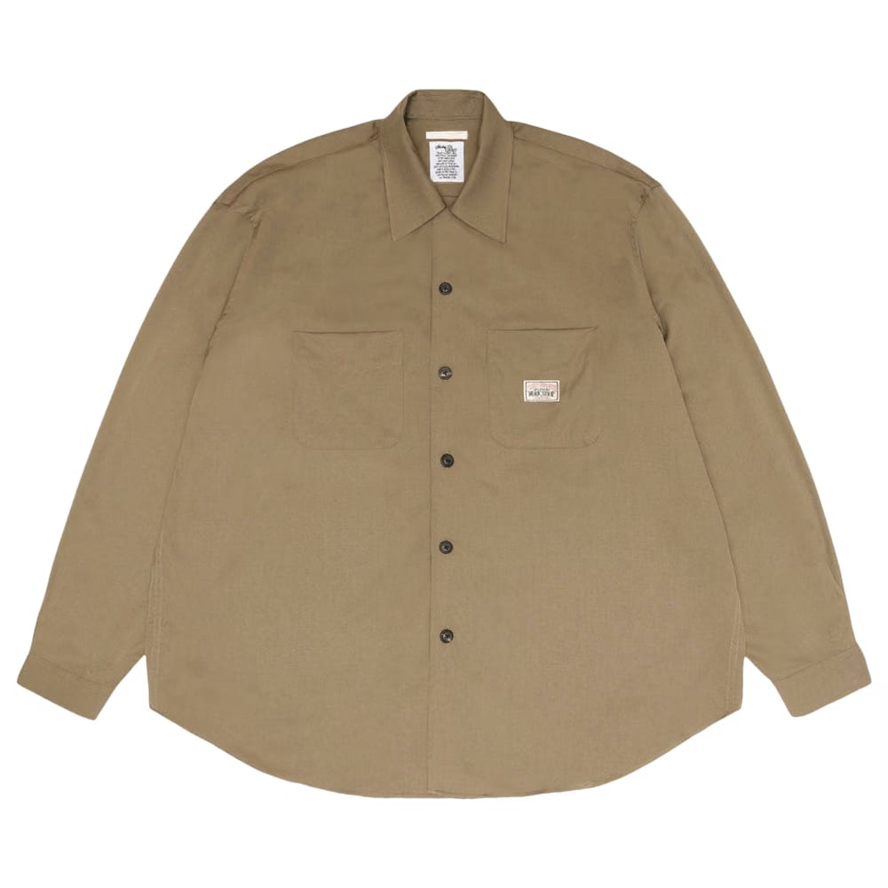 Stussy x Our Legacy Work Shop Rocco Shirt Olive Drab Wool