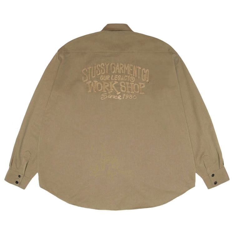 Stussy x Our Legacy Work Shop Rocco Shirt Olive Drab Wool