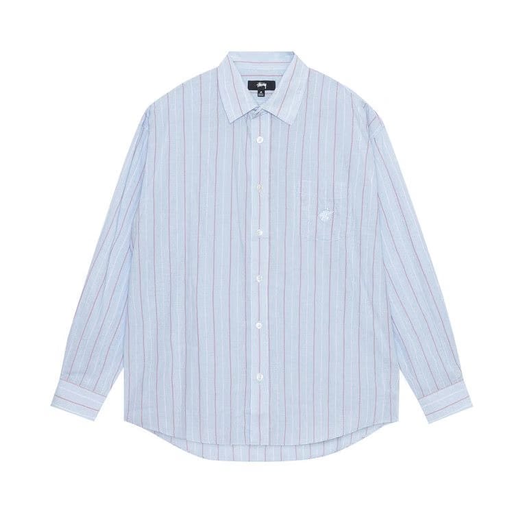 Stussy Classic Striped Shirt Light Blue