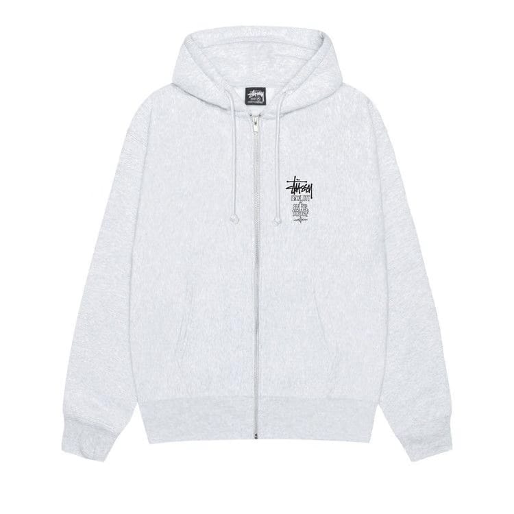 Stussy Swim Out Zip Hoodie Ash Heather