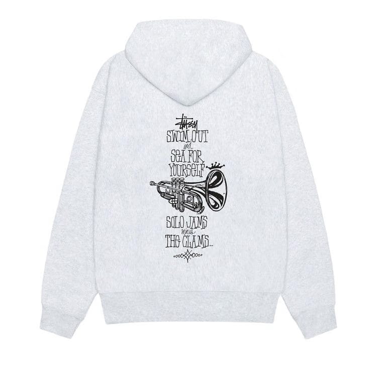 Stussy Swim Out Zip Hoodie Ash Heather