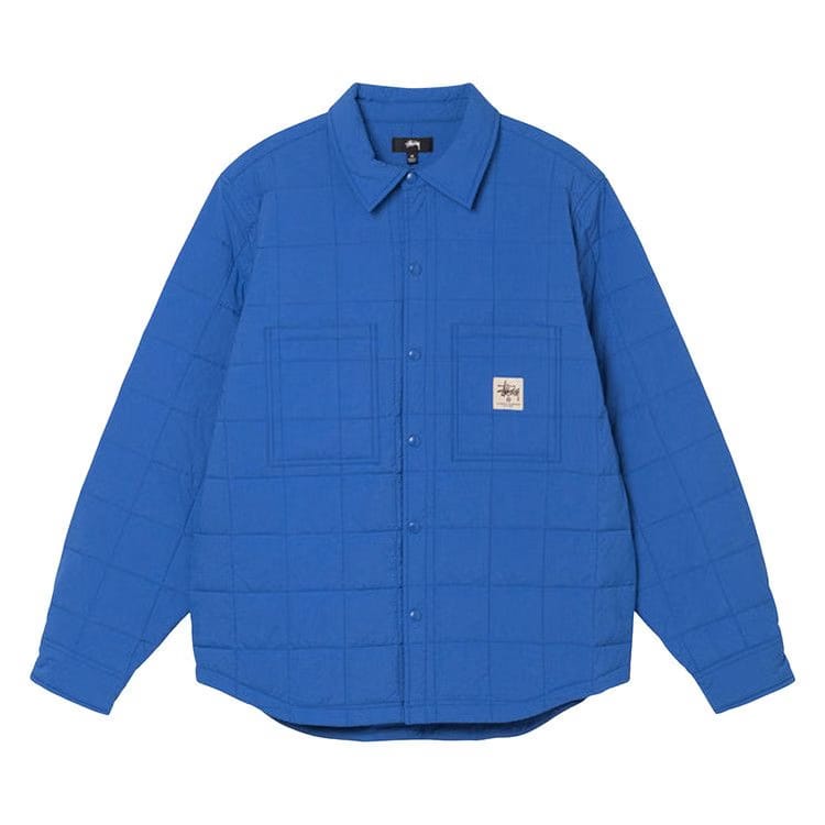 Stussy Quilted Fatigue Shirt Blue