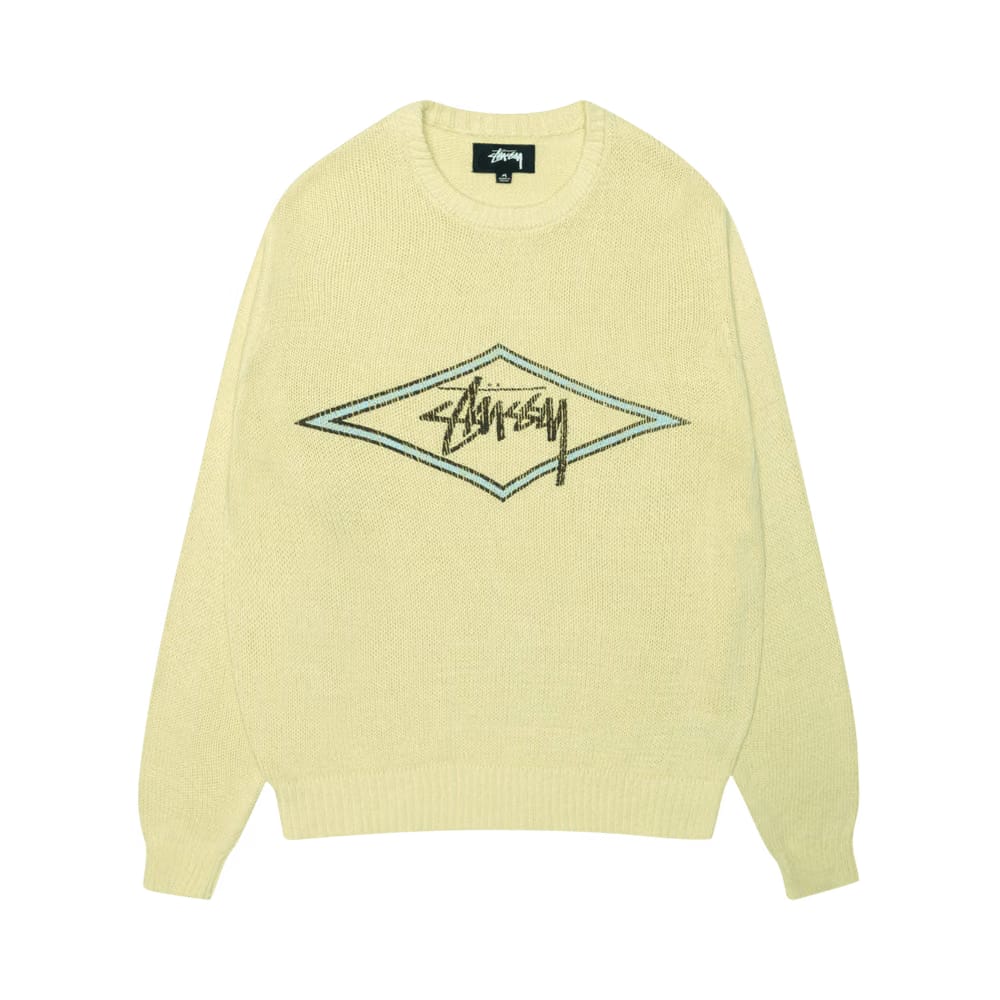 Stussy Surf Team Sweater Faded Lime
