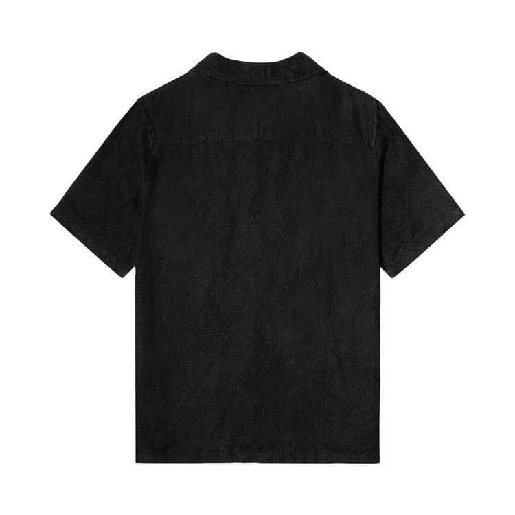 Stussy Diamond Jacquard Linen Shirt Black