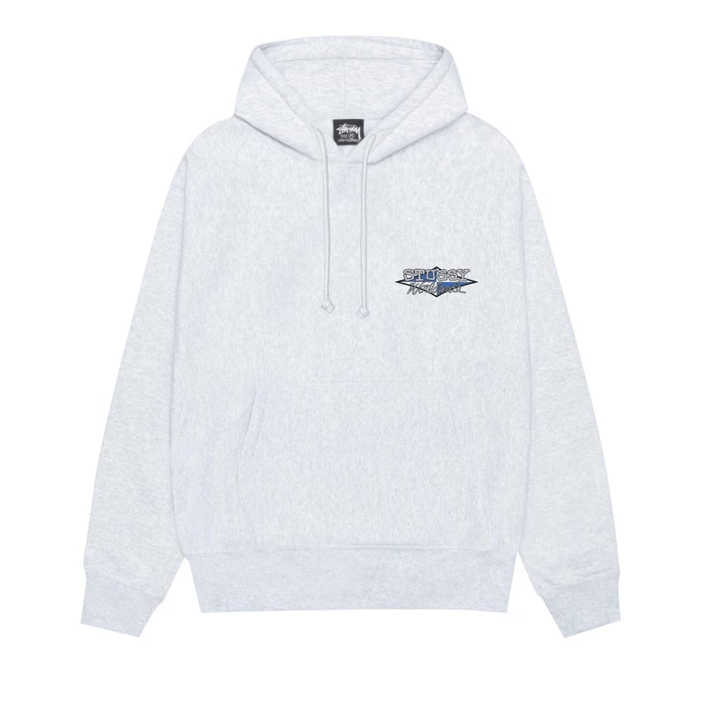 Stussy Worldwide Diamond Hoodie Ash Heather