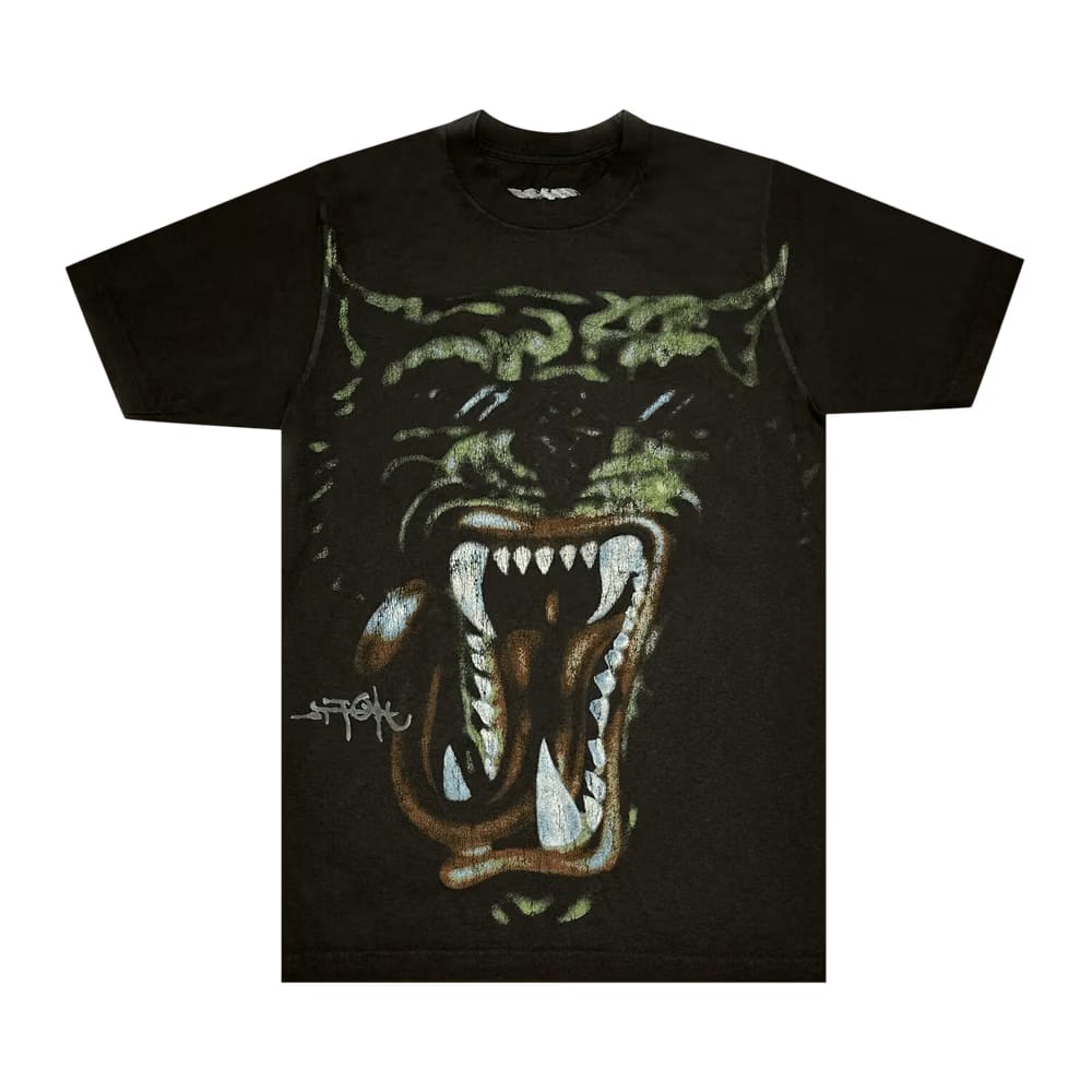 Cactus Jack by Travis Scott Green Hyena Tour T-Shirt Black