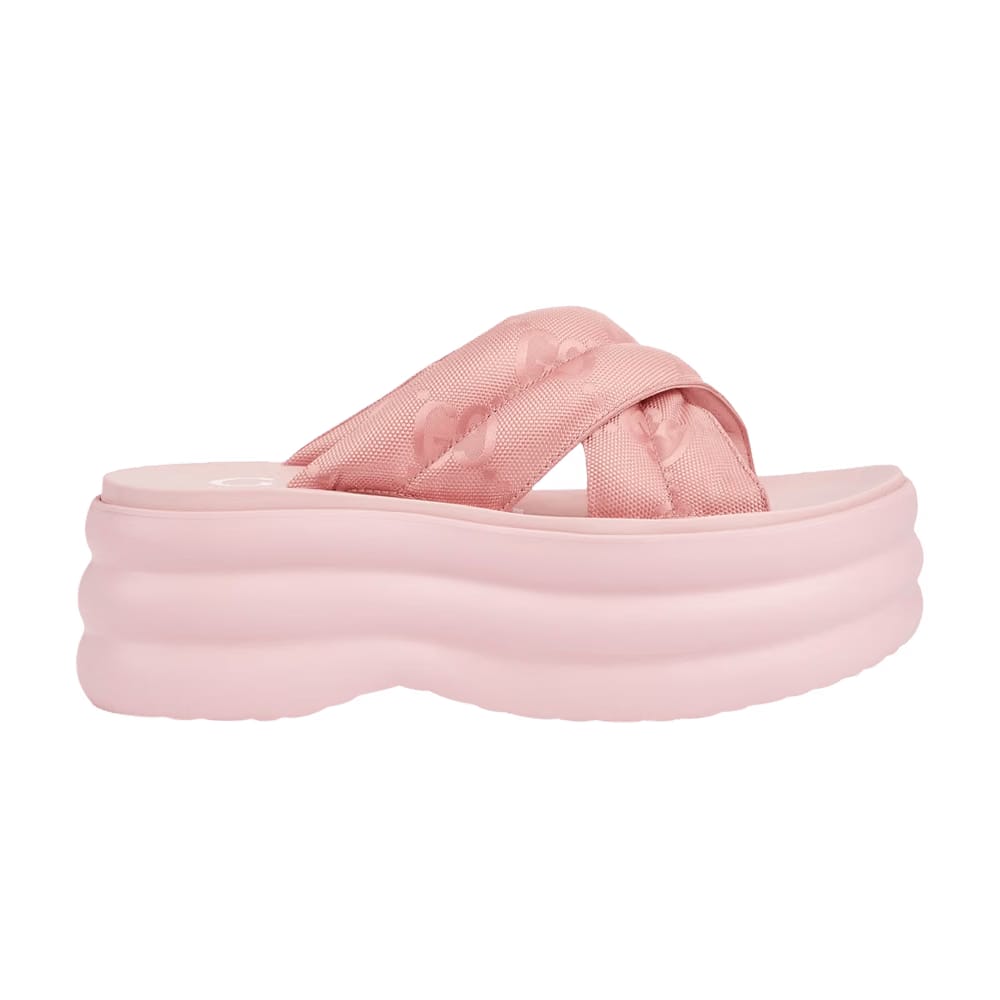 Gucci Wmns GG Platform Slide 'White'