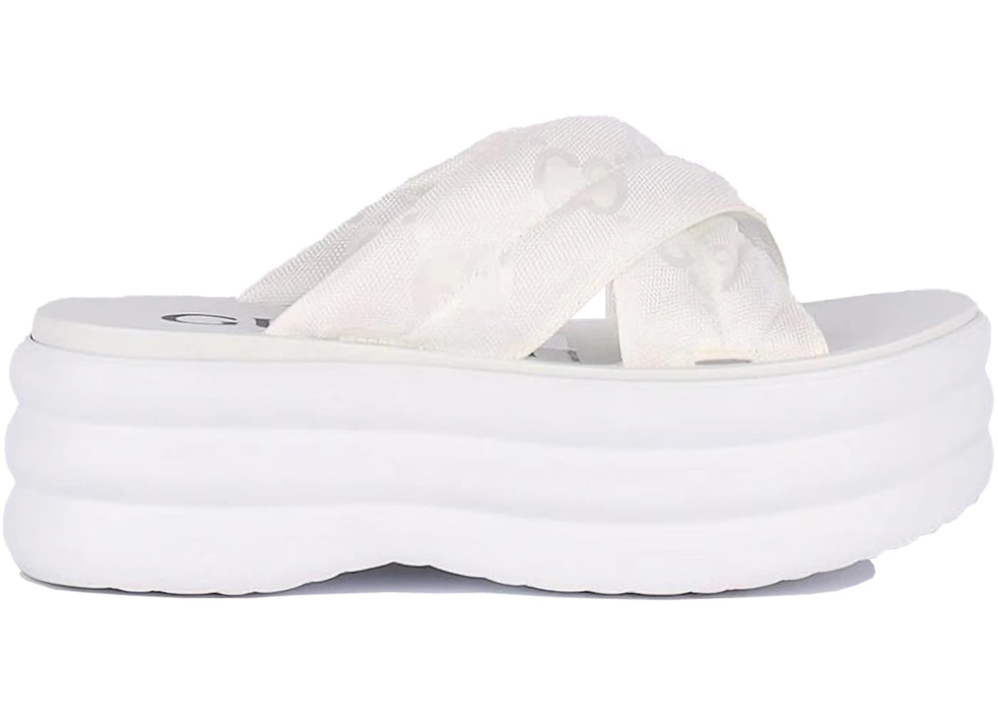 Gucci Wmns GG Platform Slide 'White'