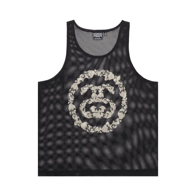 Stussy x Denim Tears Mesh Tank Black