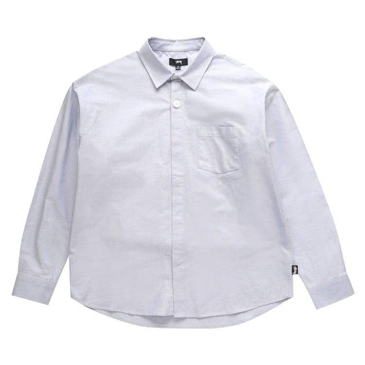 Stussy Big Button Oxford Shirt Light Blue