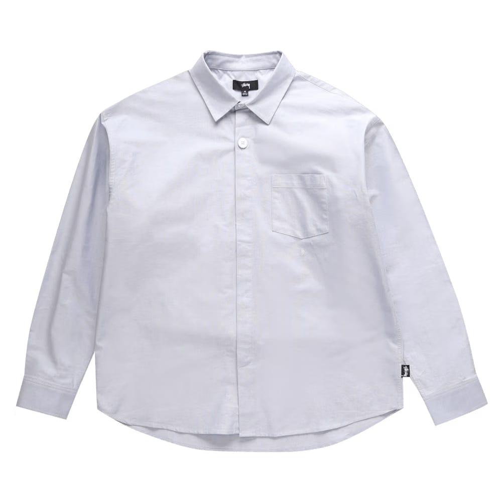Stussy Big Button Oxford Shirt Light Blue