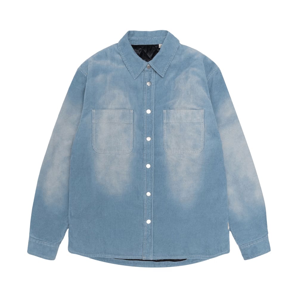 Stussy Faded Corduroy Overshirt Denim Blue
